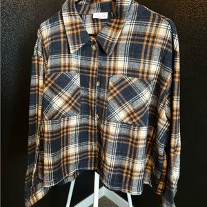 cropped flannel